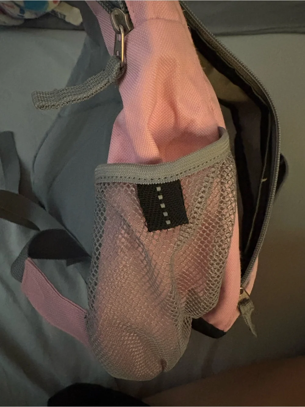 Pink and Gray Sling Backpack - Women